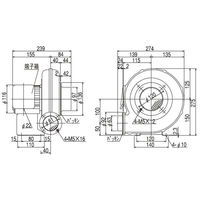 SDG(株) 電動送風機 EP-63T-L313 1個（直送品）