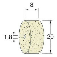日本精密機械工作 ホイール型フェルトバフ ソフト 10本 F6218 1箱（直送品）