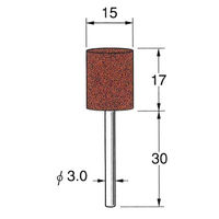 日本精密機械工作 軸付ラビン砥石 一般用 10本 R4361 1箱（直送品）