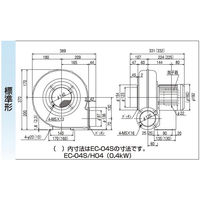 SDG(株) 電動送風機(標準) EC-04S-R3A3 1個（直送品）