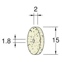 日本精密機械工作 ホイール型フェルトバフ ソフト 10本 F6112 1箱（直送品）