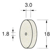 日本精密機械工作 ホイール型カーボランダムゴム砥石 10枚 R5421 1箱（直送品）