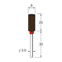 日本精密機械工作 軸付セラミックゴム砥石 金属研削用10本 R2332 1箱（直送品）