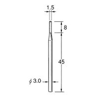 日本精密機械工作 軸付砥石 5本 G3122 1箱（直送品）