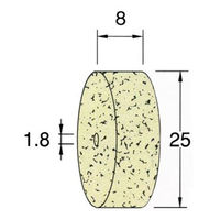 日本精密機械工作 ホイール型フェルトバフ ハード 10本 F6528 1箱（直送品）