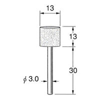 日本精密機械工作 軸付弾性砥石(PVA砥石) 10本 R7342 1箱（直送品）
