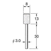 日本精密機械工作 軸付弾性砥石(PVA砥石) 10本 R7323 1箱（直送品）