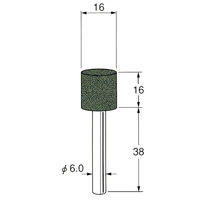 日本精密機械工作 軸付砥石 5本 G6541 1箱（直送品）