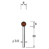 日本精密機械工作 軸付砥石 5本 G3418 1箱（直送品）