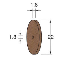 日本精密機械工作 ホイール型シリコンゴム砥石 10枚 R5111 1箱（直送品）