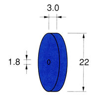 日本精密機械工作 ホイール型セラミックゴム砥石 10本 R5323 1箱（直送品）