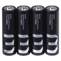 アスクル アルカリ乾電池 プレミアムロング 単3形 単３ 単二 LR6 ブラック 大容量 業務用 1セット（200本） オリジナル