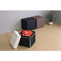 コンフォートワーク キューブスツール　収納付き　キューブソファ　アイボリー ACS-3840P(IV) 1セット（1台×4） オリジナル