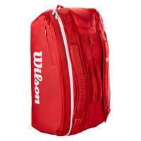 Wilson(ウイルソン) テニス バッグ SUPER TOUR WILSON RED 15PK 2025 Red WR80366010（直送品）