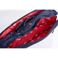Wilson(ウイルソン) テニス バッグ TEAM J 6PK NAVY Navy/Pink WR80501010 1個（直送品）