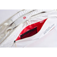 Wilson(ウイルソン) テニス バッグ TEAM J 6PK WHITE White/Red WR80502010 1個（直送品）