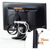 サンワサプライ VESAマウント取付けテレビハンドル(コード受け付き) MR-VESA12 1個（直送品）