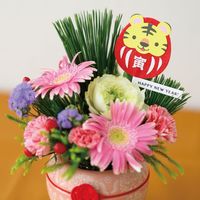 ヘッズ 2022干支フラワーピック-3/だるま 50本(10本×5) 22ET-FP3（直送品）