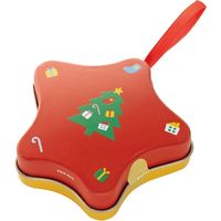 ヘッズ ピローキャンディ／クリスマス星型缶-2 30個(6個×5) 540-XS2（直送品）