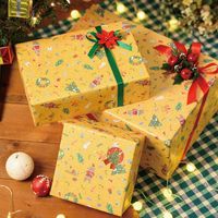 ヘッズ クリスマスベアラー包装紙-1 500枚(50枚×10) XBR-1W 1セット(500枚入)（直送品）