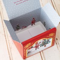 ヘッズ クリスマスベアラーウィンドウギフトボックス-M 50枚(10枚×5) XBR-GBM 1セット(50枚入)（直送品）