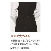 神馬本店 カルゼストライプ ベスト ネイビー 19号 SA130V-1-19号 1着（直送品）