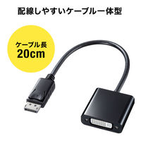 サンワサプライ DisplayPort-DVI変換アダプタ AD-DPDV04 1個