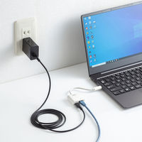 サンワサプライ USB3.2 TypeC-LAN変換アダプタ(PD対応・ホワイト) USB-CVLAN7W 1個
