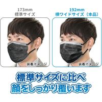 エスパック 横ワイド やさしいマスク 5枚入 ブラック 5袋セット YB05-AS 1セット(5袋)（直送品）