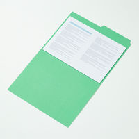 コクヨ 1/2カットフォルダー(カラー) A4 第2見出し A4-2F-2G 1袋(10冊)