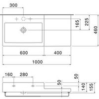 SANEI 洗面器のみ※他パーツ別売り SL818432-W-104 1個（直送品）