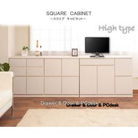 【軒先渡し】ナサ流通企画 ハイ 板扉タイプ 幅1045×奥行395×高さ800mm ナチュラル te-0096 1台（直送品）