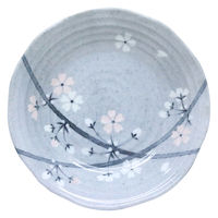美濃陶苑 薄墨桜8.0寸深皿30-75-9 5個組 30-75-9 1セット(5個組)（直送品）