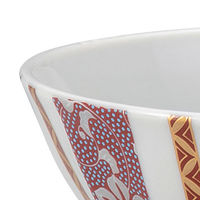 伊野正峰 日本の伝統工芸品【九谷焼】 組飯碗 鉄仙文 (K9-572) K9-572 1個（直送品）