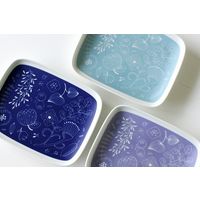 石丸陶芸 波佐見焼 Garden スクエアプレートL 1セット（3個）（直送品）