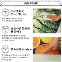 イケヒコ PVCトイレマット ラベンダー 約550×600mm パープル 1301760011401 1枚（直送品）