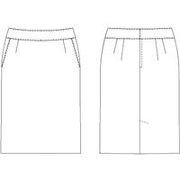 チクマ スカート（タイト） AR3823-1-15（直送品）