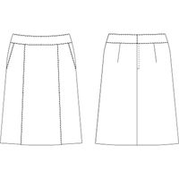 チクマ スカート（Aライン） AR3824-1-7（直送品）