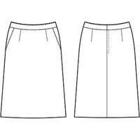 チクマ スカート（Aライン） UF3517-2-15（直送品）