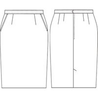 チクマ スカート（タイト）レギュラー丈 UF3507-10-9（直送品）