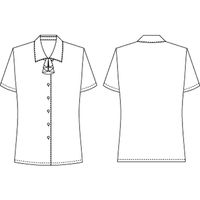 チクマ ブラウス リボン付き（半袖） AR1680-1-15（直送品）