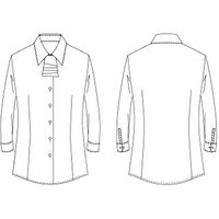 チクマ ブラウス リボン付き（七分袖） AR1547-2-15（直送品）