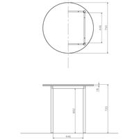 藤沢工業 TOKIO RMシリーズ ミーティングテーブル 幅750×奥行750×高さ720mm RM-750 ホワイト 1台（取寄品）