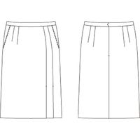 チクマ スカート（タイト） AR3819-2-17（直送品）