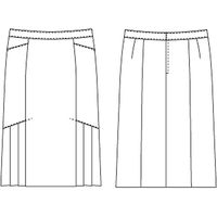 チクマ スカート（セミタイト） AR3847-2-9（直送品）