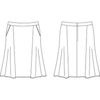 チクマ スカート（フレア） AR3878-2-7（直送品）