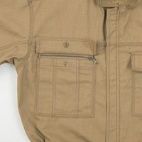 【ワークウェア・作業用つなぎ】マルキ T/C 杢（もく）調ツナギ服 キャメル LL RO-950-56 丸鬼商店 1着（直送品）