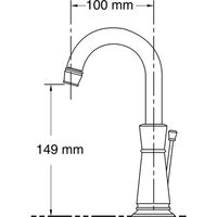 KOHLER 2ハンドル洗面用混合栓（8インチセンター洗面用） カラー：CP K-11076-4-CP（直送品）