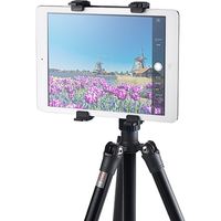 サンワダイレクト iPad・タブレット三脚固定ホルダー（10.5インチiPad Pro/9.7インチiPad対応・三脚アタッチメント・テザー撮影）（直送品）
