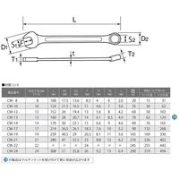 コンビネーションレンチ CW-29 040487 トップ工業（直送品）